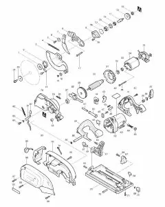 Makita 5017RKB Spare Parts List