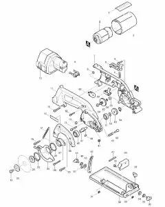 Makita 5093D Spare Parts List