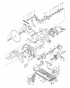 Makita 5103R Spare Parts List