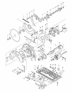 Makita 5143R Spare Parts List