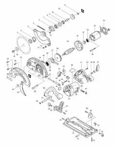 Makita 5603R Spare Parts List