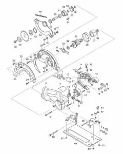 Makita 5621RD Spare Parts List