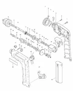 Makita 6095D Spare Parts List