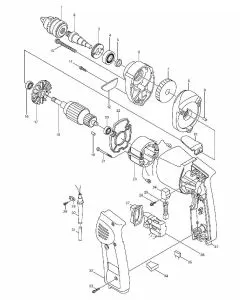 Makita 6510PB Spare Parts List