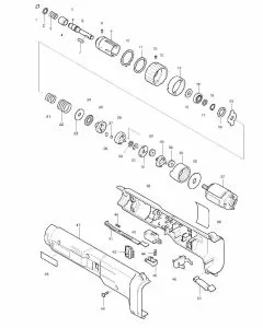 Makita 6705D Spare Parts List