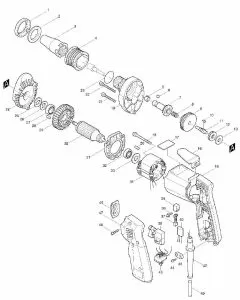 Makita 6802BV Spare Parts List