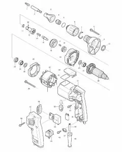 Makita 6822 Spare Parts List