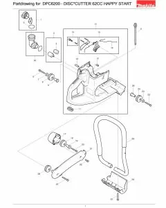 Buy A Makita DPC6200  Spare part or Replacement part for Your Petrol Cutter and Fix Your Machine Today