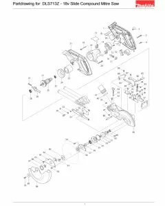 Buy A Makita DLS713  Spare part or Replacement part for Your Mitre Saw and Fix Your Machine Today