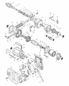 Makita 8406C Spare Parts List