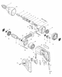 Makita 8406 Spare Parts List