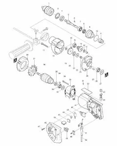 Makita 8419B Spare Parts List