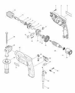 Makita 8451 Spare Parts List