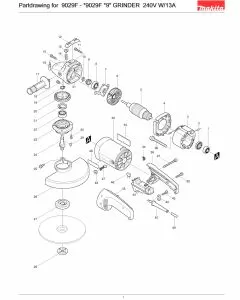 Buy A Makita 9029F  Spare part or Replacement part for Your Drill and Fix Your Machine Today