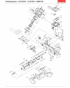 Buy A Makita LS1016X4  Spare part or Replacement part for Your Mitre Saw and Fix Your Machine Today