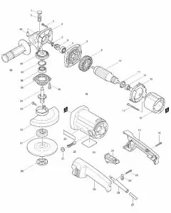 Makita 9016B Spare Parts List