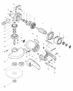 Makita 9027S Spare Parts List