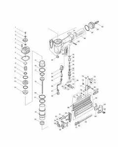 Makita AF505 Spare Parts List