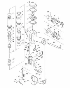 Makita AG125 Spare Parts List