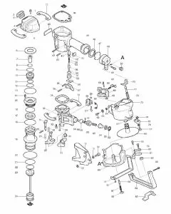 Makita AN451 Spare Parts List