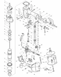 Makita AN504 Spare Parts List