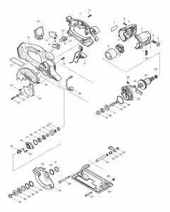 Makita BCS550 Spare Parts List