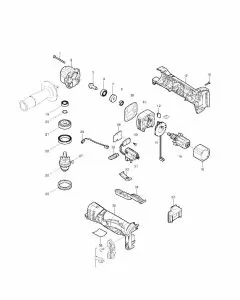 Makita BDA340 Spare Parts List