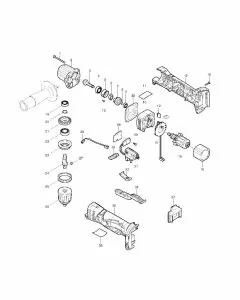 Makita BDA341 Spare Parts List