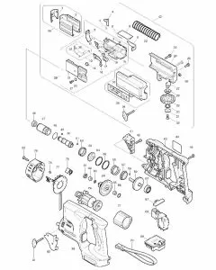 Makita BFR440 Spare Parts List