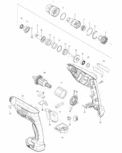 Makita BFS441 Spare Parts List