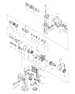 Makita BHR162 Spare Parts List