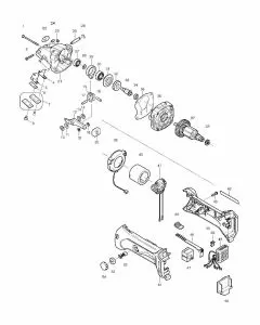 Makita BJS160 Spare Parts List