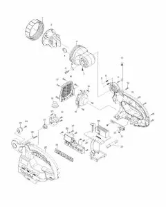 Makita BMR050 Spare Parts List