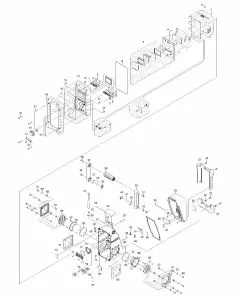 Makita BMR100 Spare Parts List