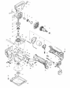 Makita BPJ140 Spare Parts List