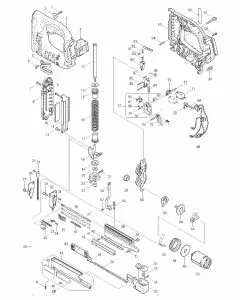 Makita BPT351 Spare Parts List