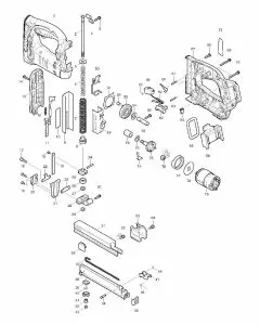 Makita BST220 Spare Parts List