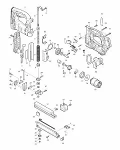 Makita BST221 Spare Parts List