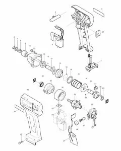 Makita BTD042 Spare Parts List