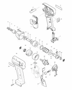 Makita BTD062 Spare Parts List