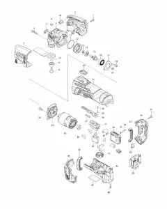 Makita BTM50 Spare Parts List