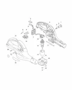 Makita BUB360 Spare Parts List