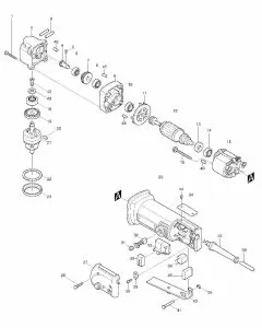 Makita DA3000R Spare Parts List