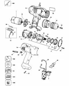 Buy A Dewalt DW905 Spare part or Replacement part for Your CORDLESS DRILL and Fix Your Machine Today