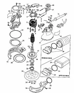 Buy A Dewalt DW423 Spare part or Replacement part for Your RANDOM ORBIT SANDER and Fix Your Machine Today