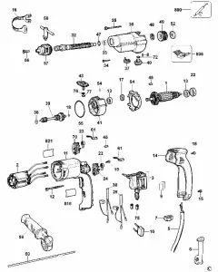 Buy A Dewalt DW501 Spare part or Replacement part for Your DRILL and Fix Your Machine Today