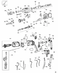 Buy A Dewalt D25003K Spare part or Replacement part for Your ROTARY HAMMER and Fix Your Machine Today