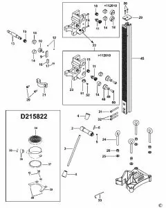 Buy A Dewalt D215821 Spare part or Replacement part for Your DRILL STAND and Fix Your Machine Today