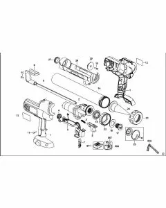 Buy A Dewalt DC542K Spare part or Replacement part for Your CAULK GUN and Fix Your Machine Today