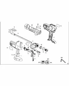 Buy A Dewalt DC540K Spare part or Replacement part for Your CAULK GUN and Fix Your Machine Today